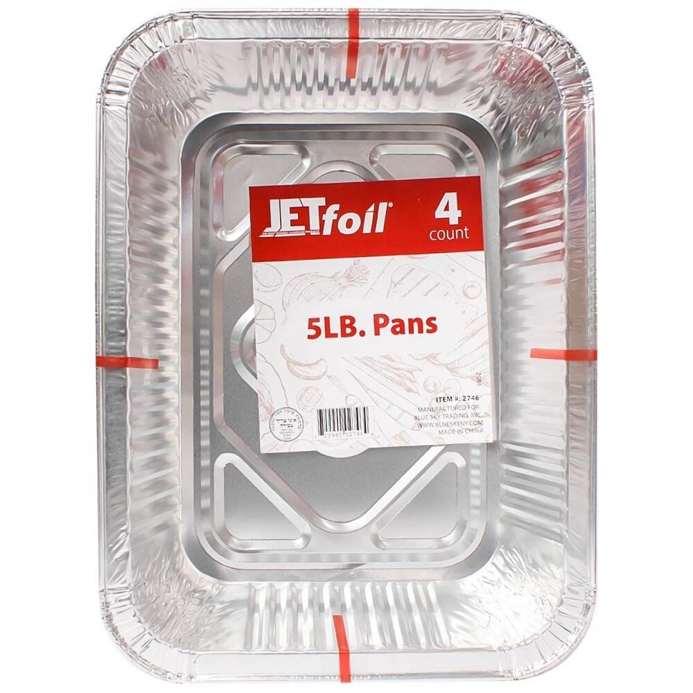 Jet Foil 5 Lb Oblong Pans 4 Ct  Island Kosher - Kosher Grocery Delivery in  Staten Island, New York